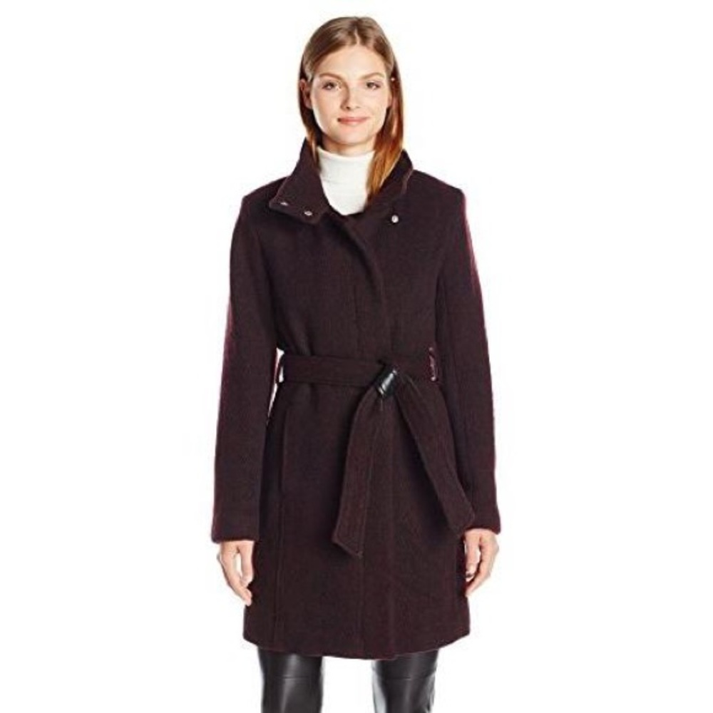 Mark New York Tristina Waist Tie Coat Wool blend